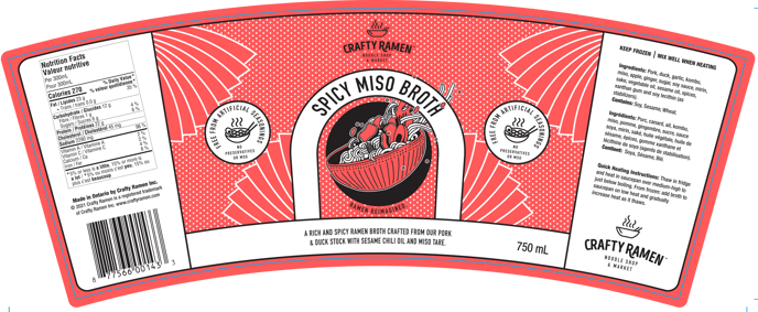Spicy Miso Broth Label
